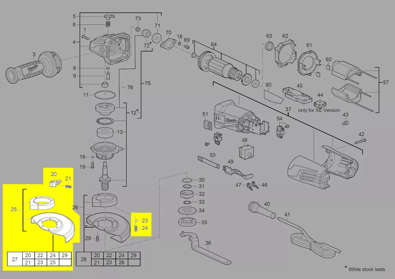 carter de protection meulage réf. 4931466633 Milwaukee